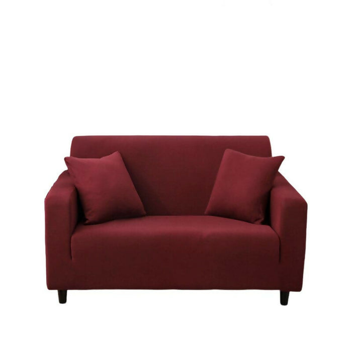 Anyhouz Sofa Cover Plain Wine Red Style and Protection