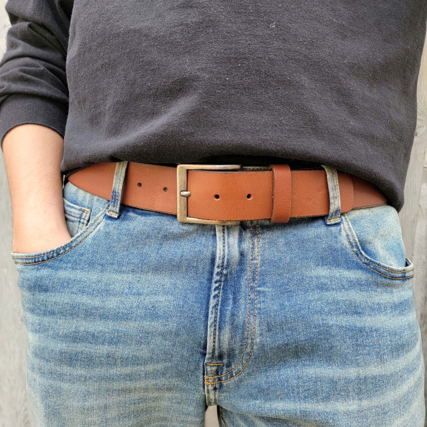 The Long Haul Belt - Classic Black 100% Real Leather Belt