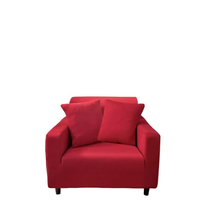 Anyhouz Sofa Cover Plain Red Style and Protection