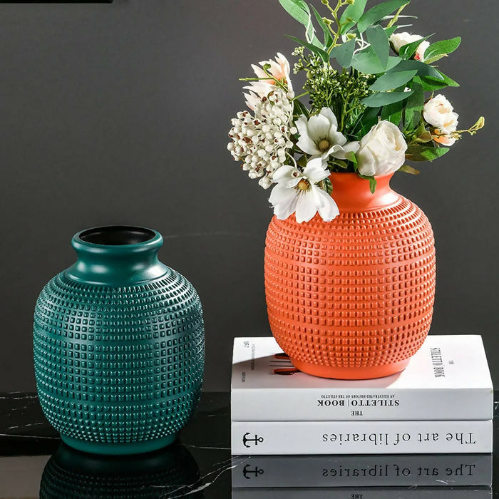 Anyhouz Flower Vase Coral Medium Nordic Plastic Pot Home Decor