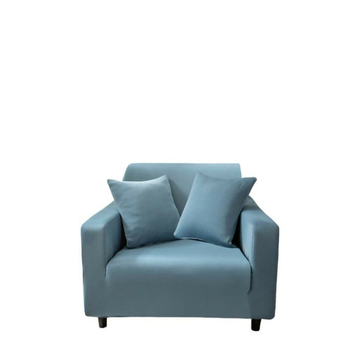 Anyhou Sofa Cover Plain Grey Blue Style and Protection