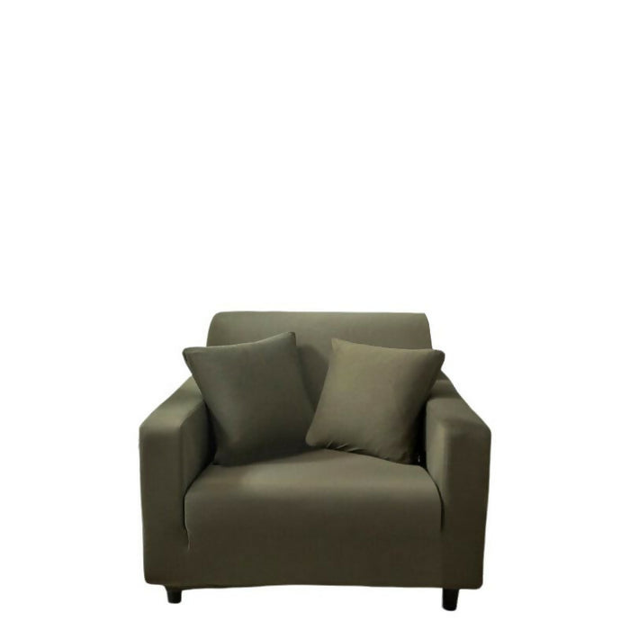 Anyhouz Sofa Cover Plain Army Green Style and Protection