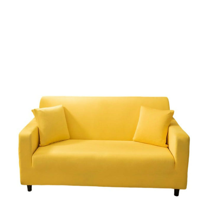Anyhouz Sofa Cover Plain Yellow Style and Protection