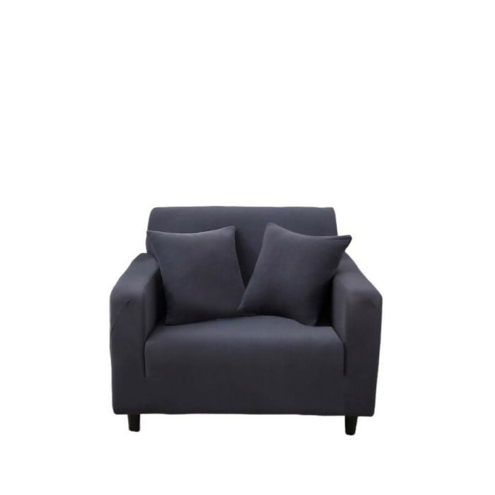 Anyhouz Sofa Cover Plain Dark Grey Style and Protection