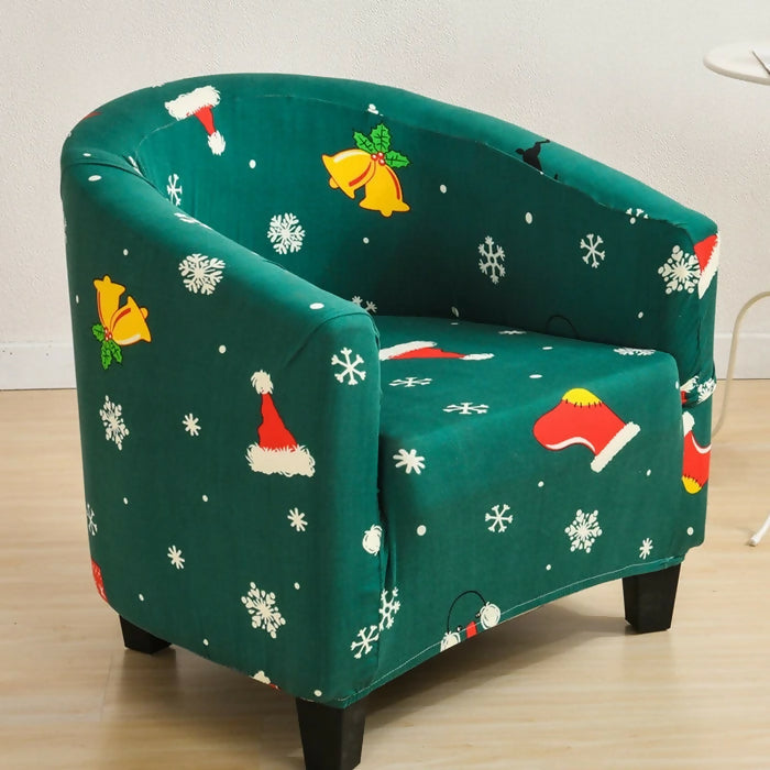 Anyhouz Sofa Cover Green Christmas Design Dust Proof Chair Tub Slipcover Home Decor