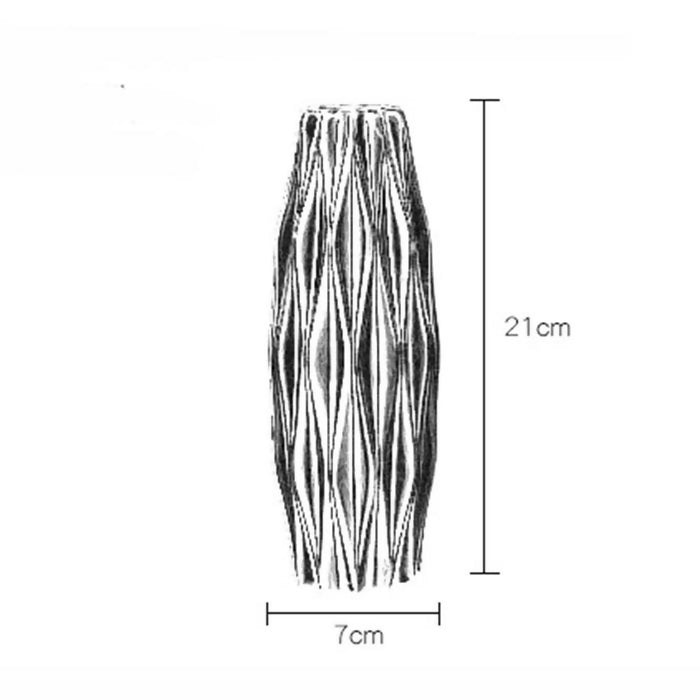 Anyhouz Flower Vase Pink Small Geometric Nordic Style Pot Home Decor