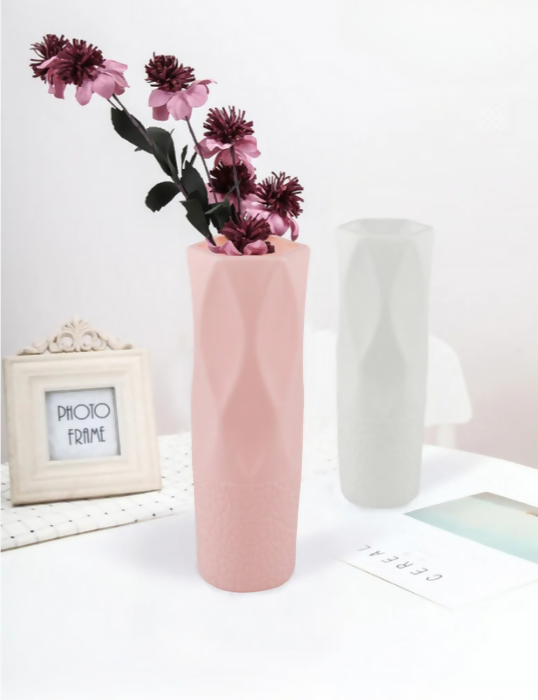 Anyhouz Flower Vase Small Nordic Rock Diamond Pattern Pot Living Room Decor