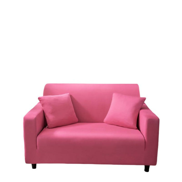 Anyhouz Sofa Cover Plain Rose Red Style and Protection