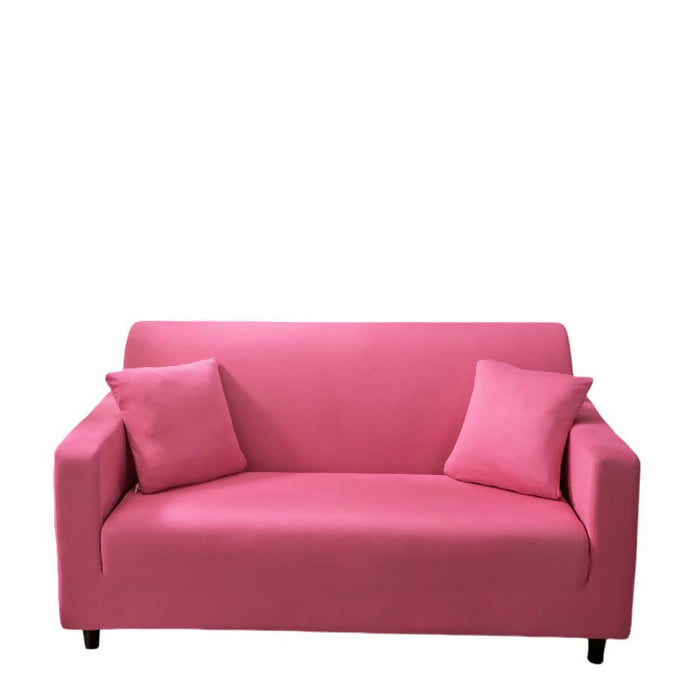 Anyhouz Sofa Cover Plain Rose Red Style and Protection