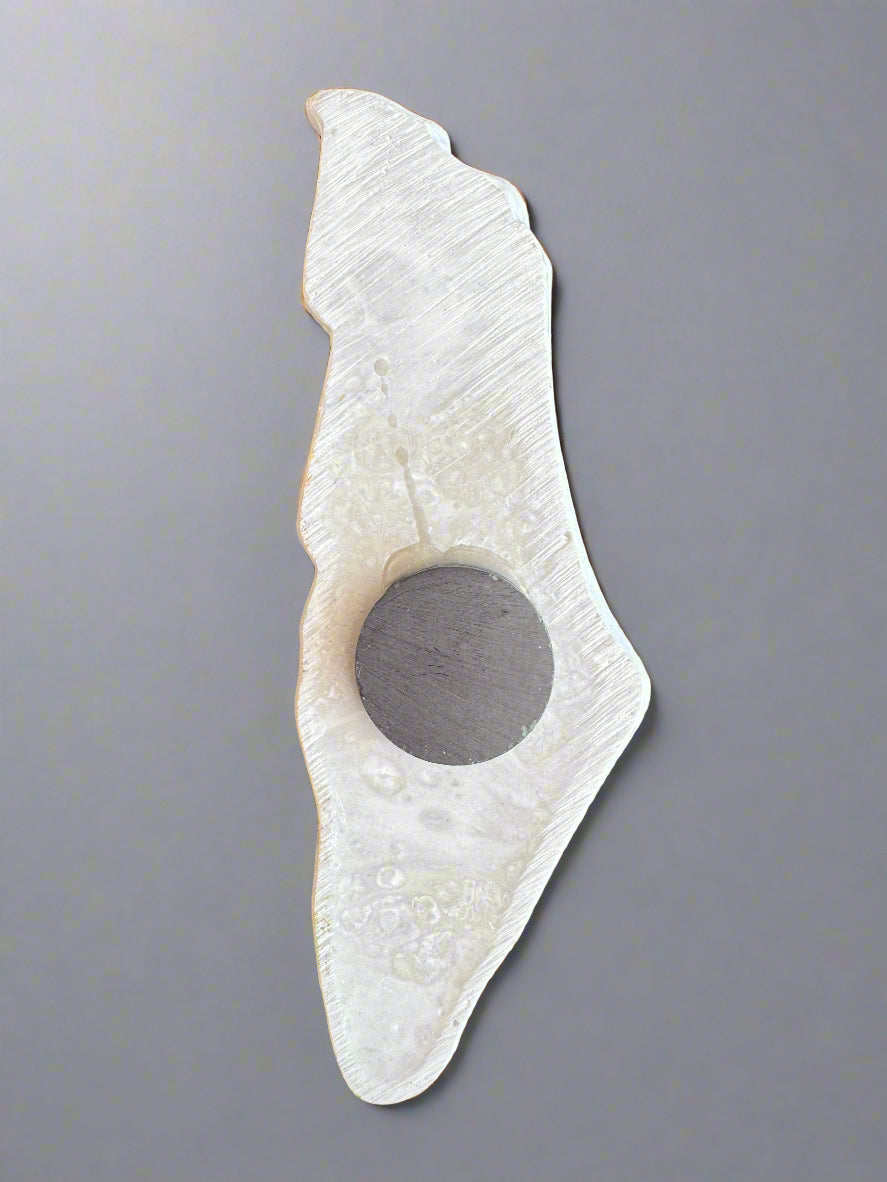 Handcrafted Mosaic Palestine Map Magnets – 4 Unique Variations