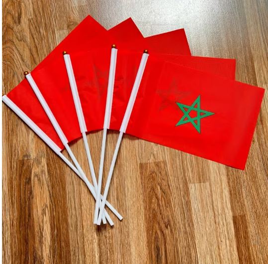 Morocco Mini Flag 6”x8” (15x20cm)