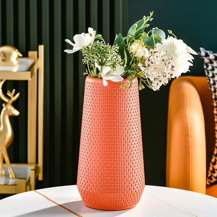 Anyhouz Flower Vase Coral Large Nordic Plastic Pot Living Room Decor