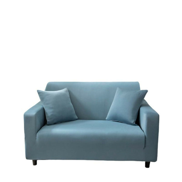 Anyhou Sofa Cover Plain Grey Blue Style and Protection