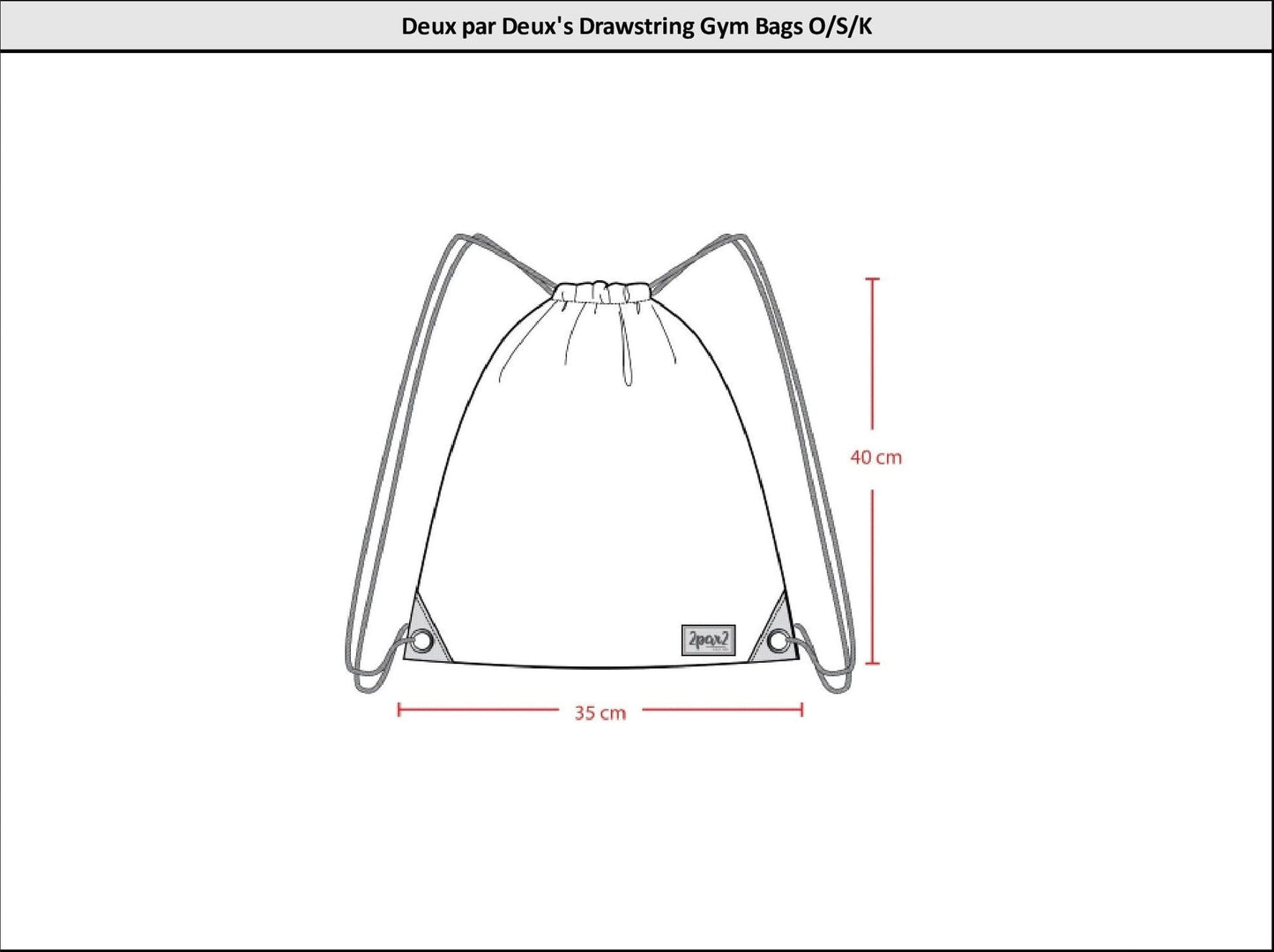 Drawstring Bag Rainbow Gradient