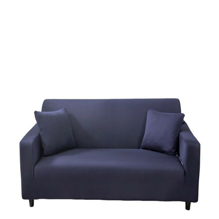Anyhouz Sofa Cover Plain Navy Blue Style and Protection