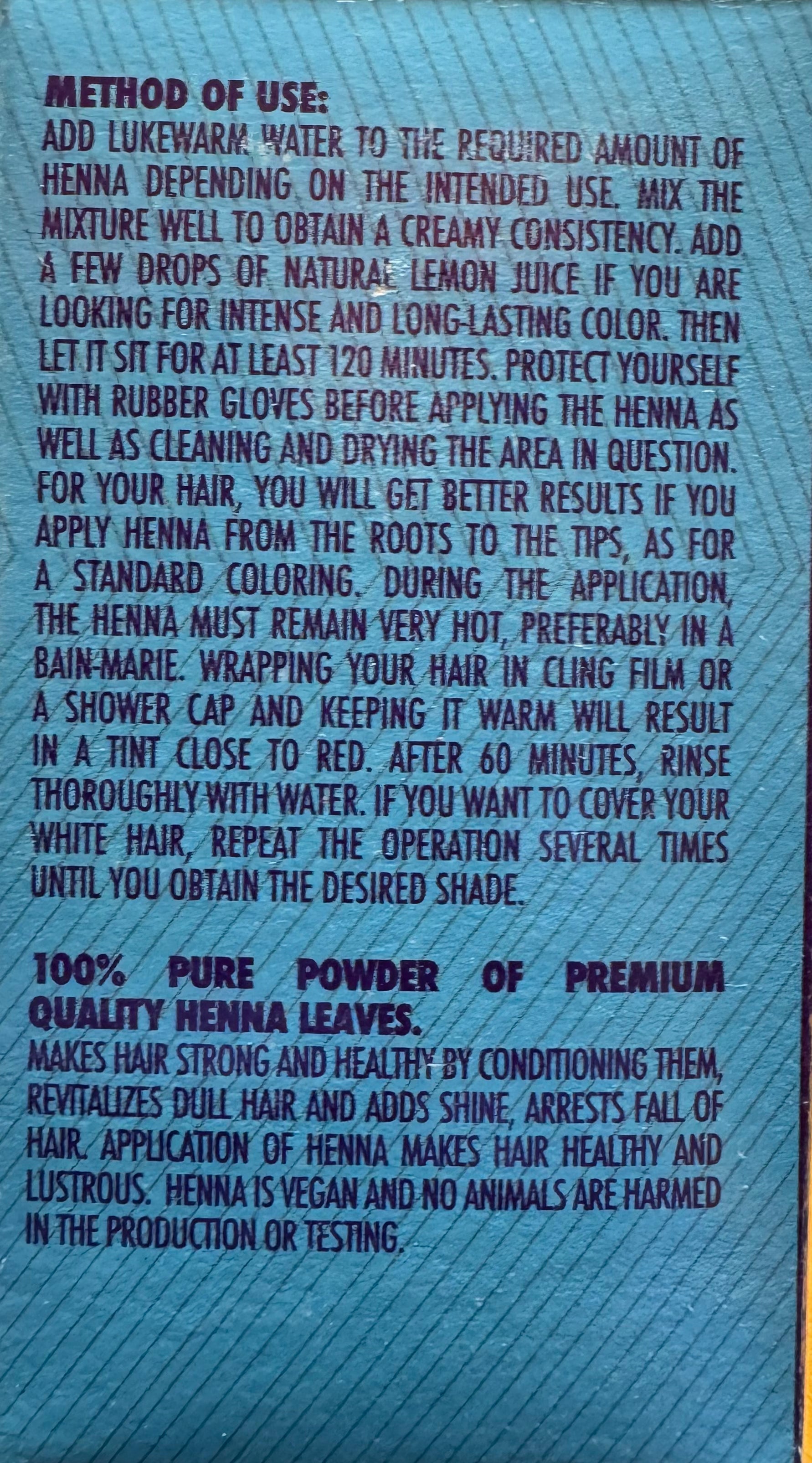 Mazyana Natural Henna for Hammam 125g Cosmetic Argan Oil Mazyana