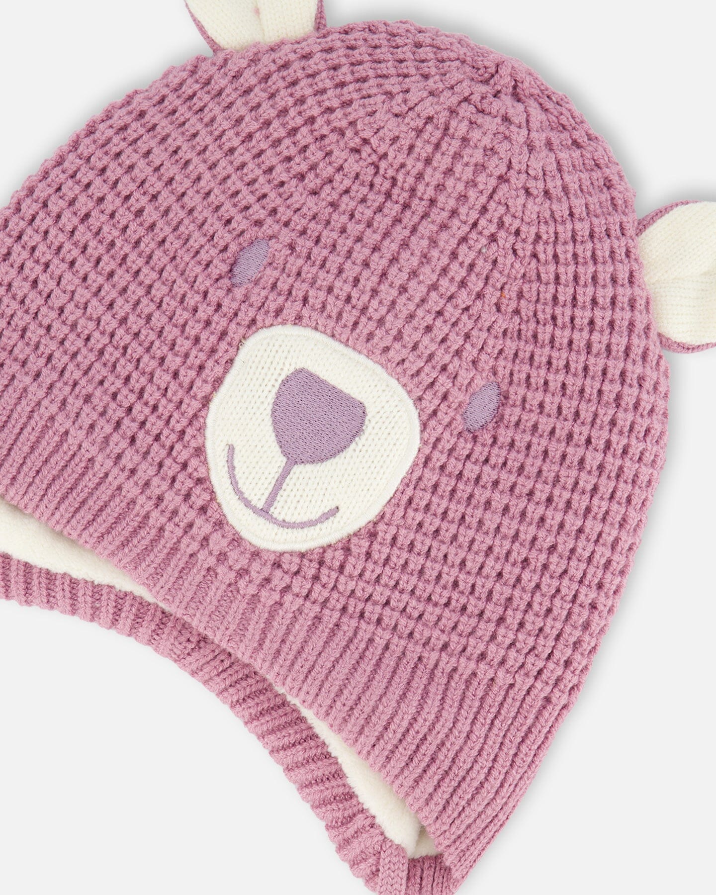 Peruvian Knit Hat Dusty Purple