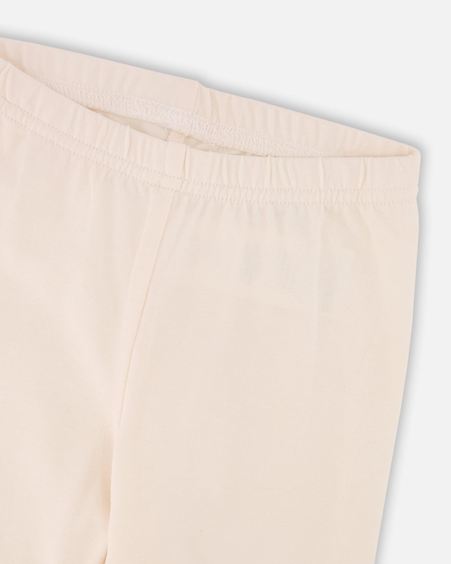 Organic Cotton Legging Cream With Blue Flowers