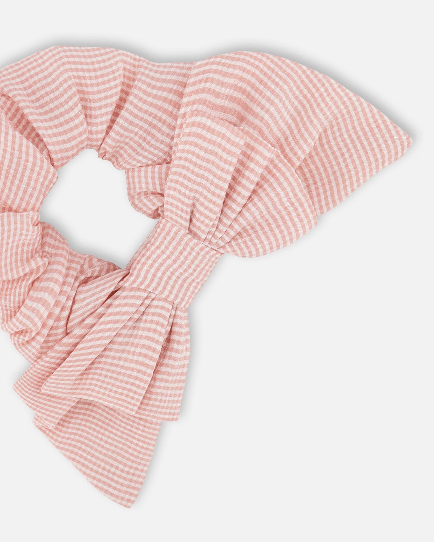 Hair Elastic With Bow Pale Sparkling Pink