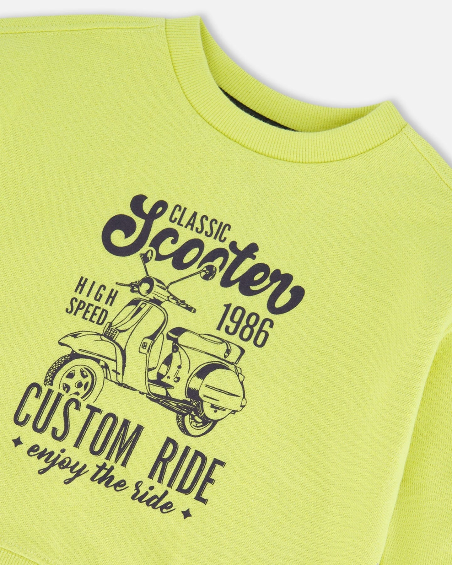 Pullover Graphic Sweatshirt Lime Green