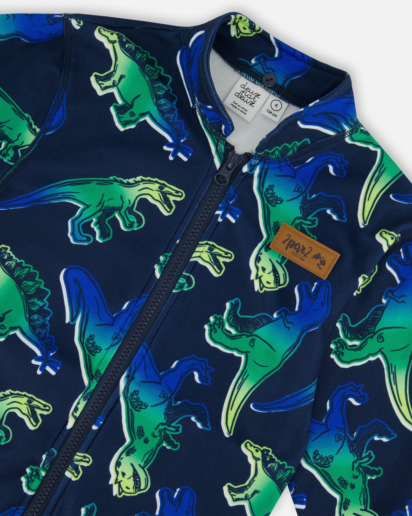 3-In-1 Mid-Season Outerwear Set Royal Blue And Green Gradient