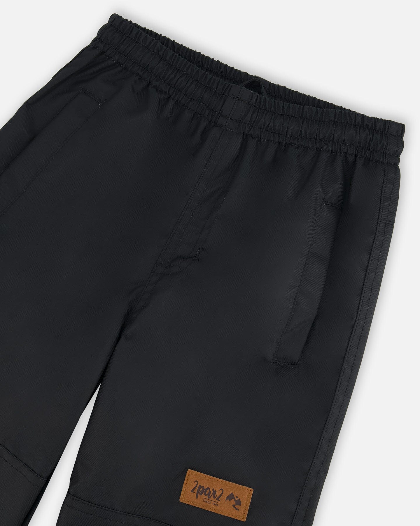 Colorblock Printed Two-Piece Mid-Season Outerwear Set Forest Green With Black Pines