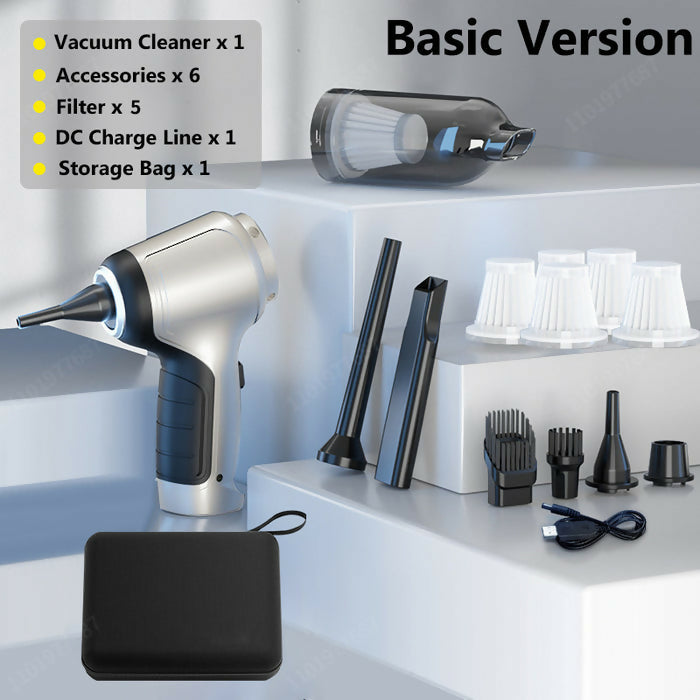Anymob Vacuum Cleaner Silver Basic 5 Filters Mini Cordless Cleaner