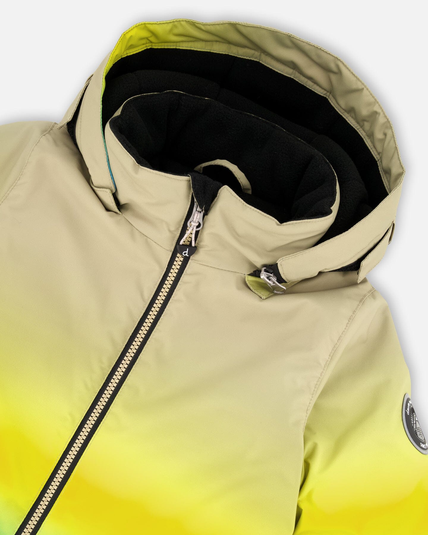 Two-Piece Play Snowsuit With Gradient Jacket Black