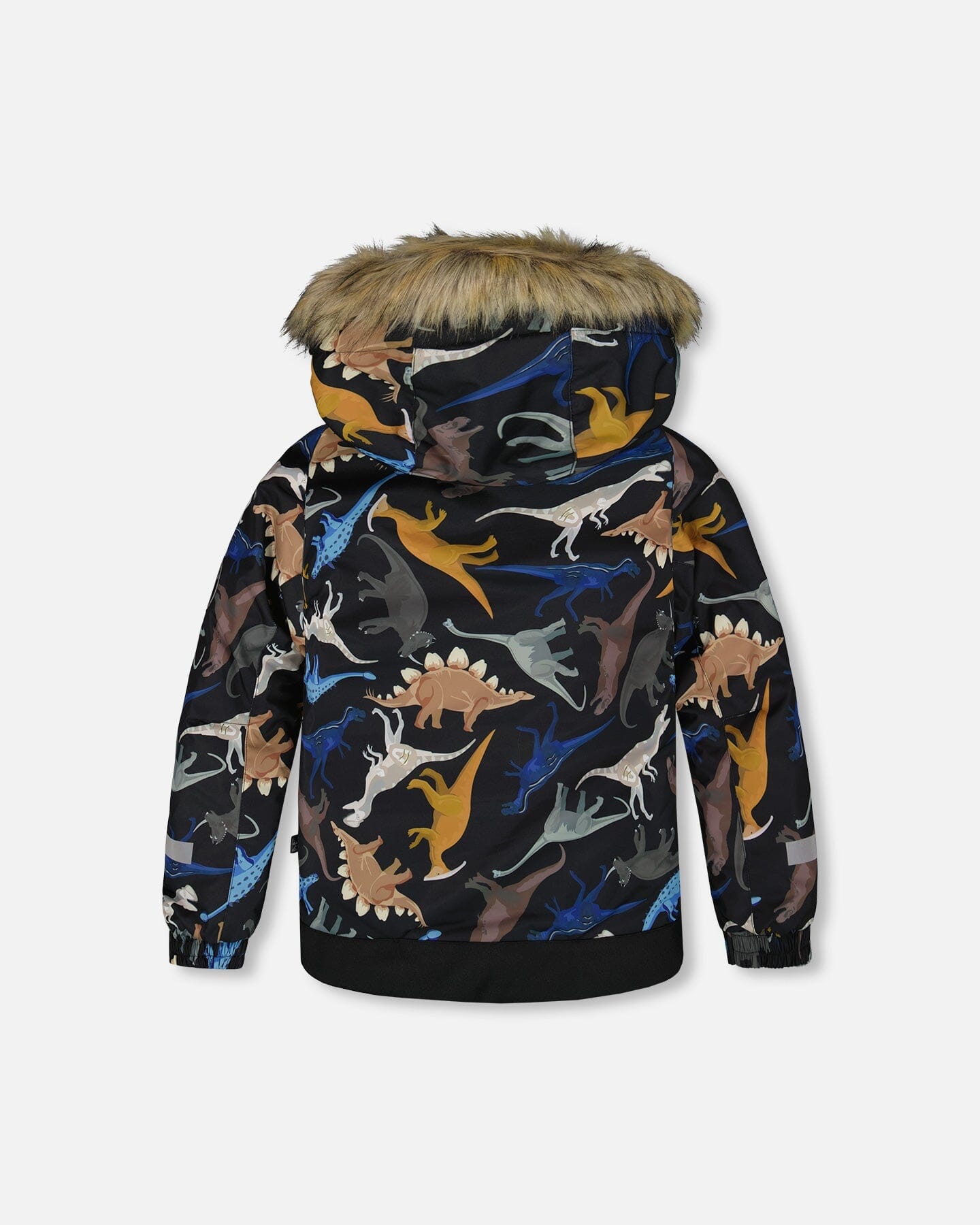 Two-Piece Play Snowsuit With Printed Dinosaurs Jacket Navy Blue