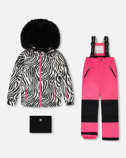 Two-Piece Play Snowsuit Fuchsia