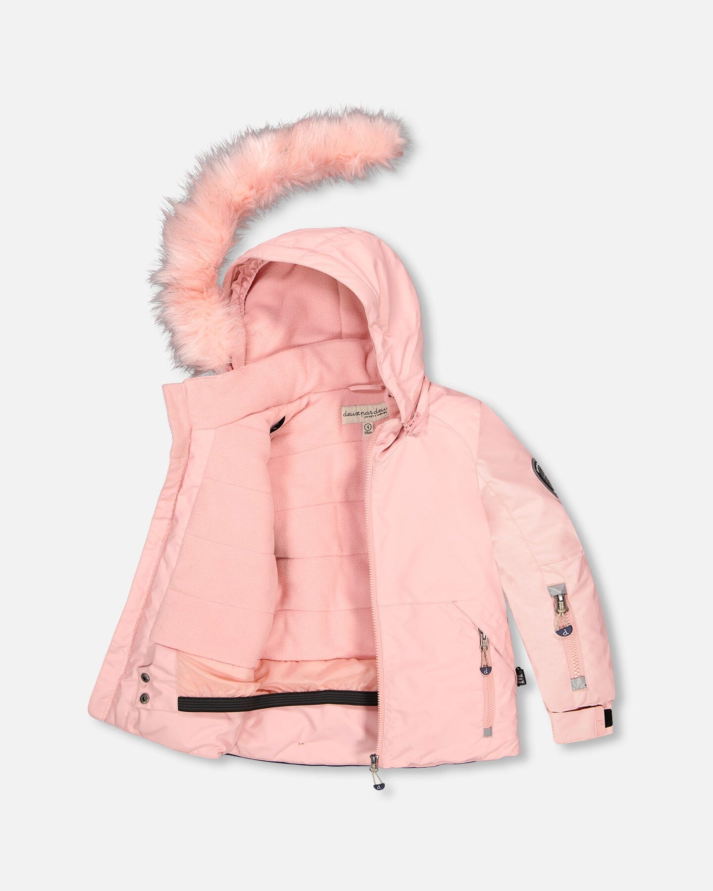 Two-Piece Play Snowsuit Navy Blue And Pink