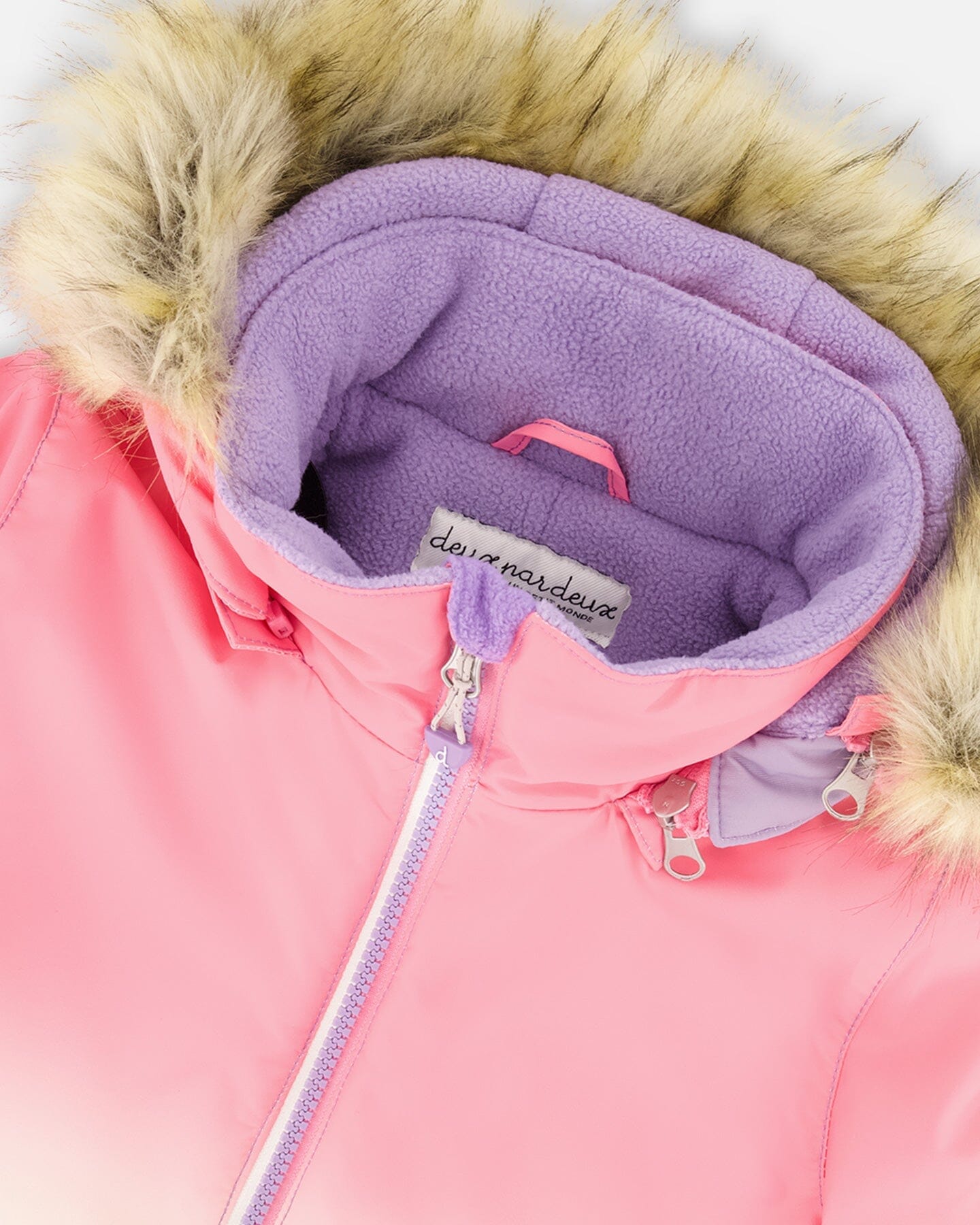 Two-Piece Play Snowsuit Black Retro Flower Print