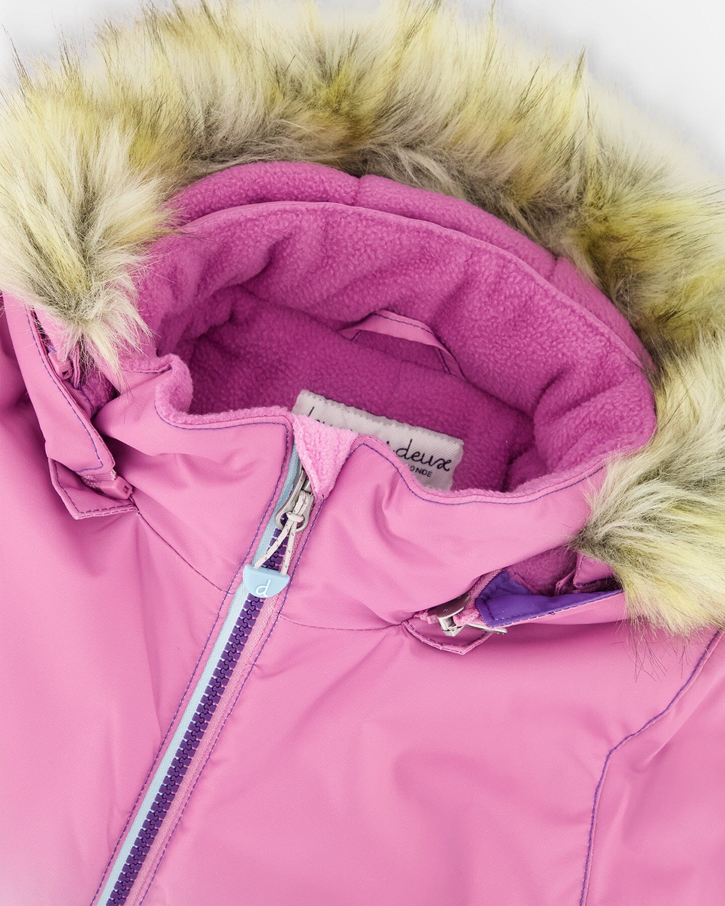 Two-Piece Play Snowsuit Purple Mountain Print