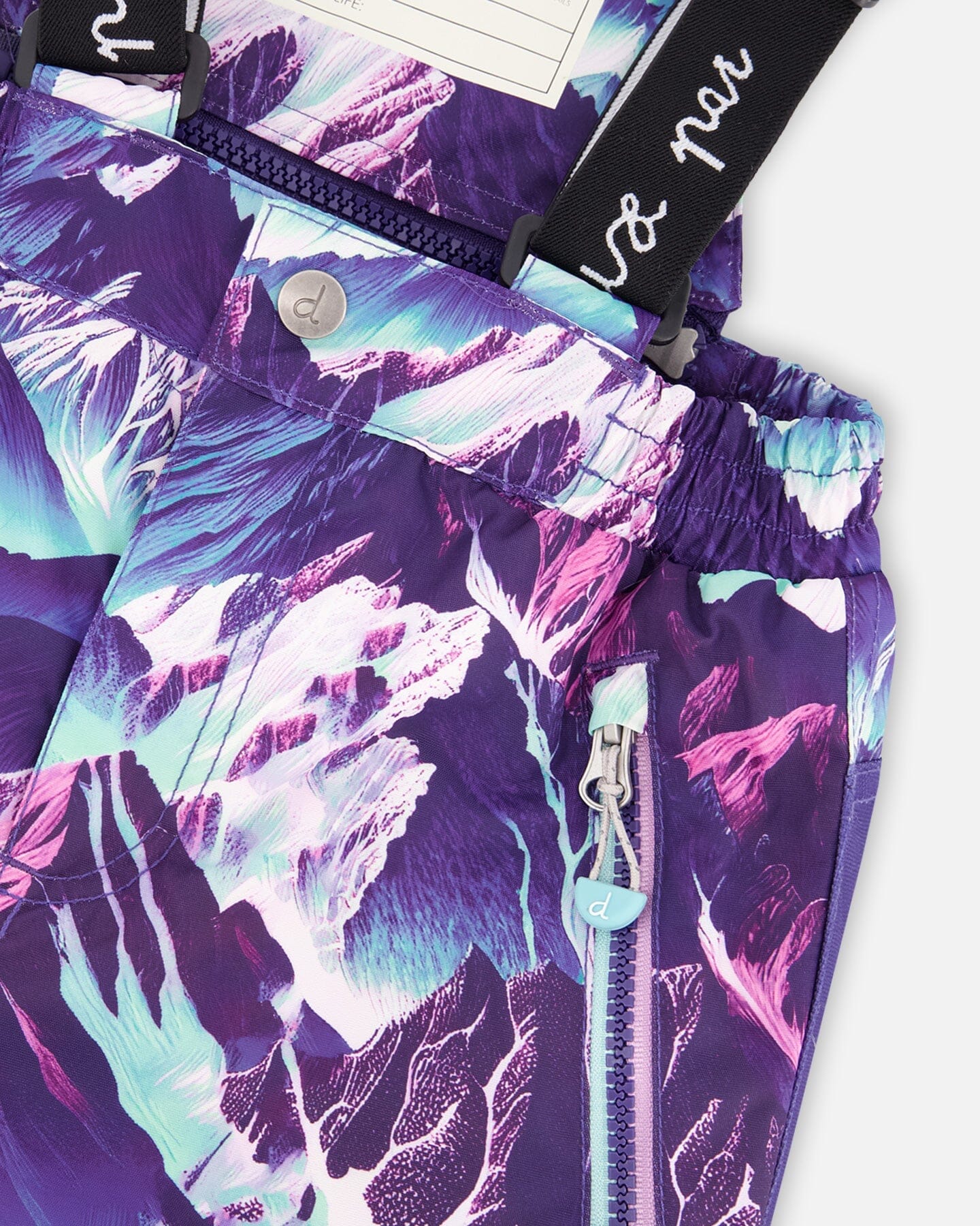 Two-Piece Play Snowsuit Purple Mountain Print