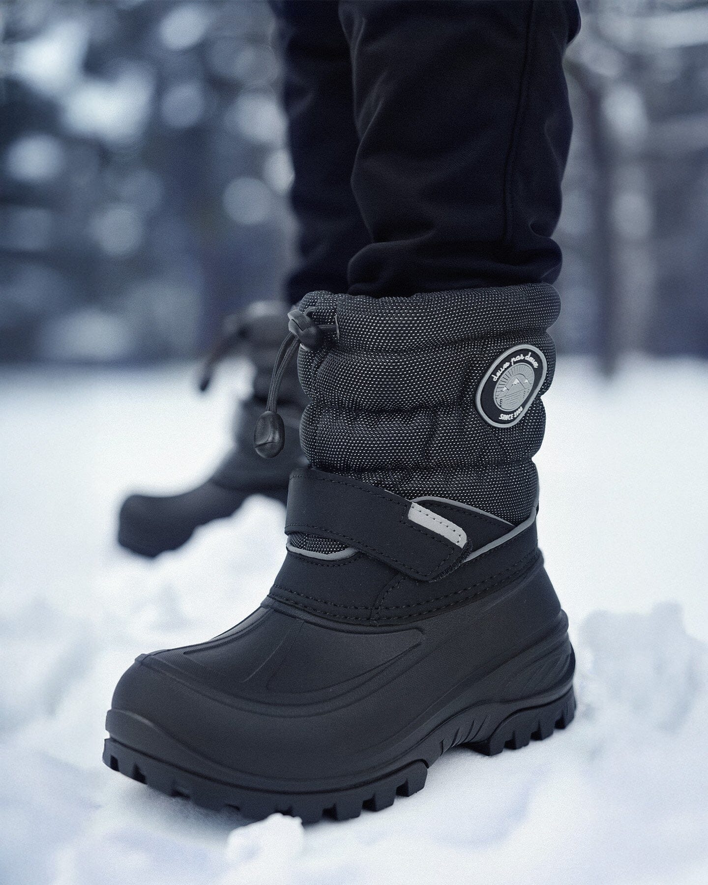 Winter Boots Solid Black