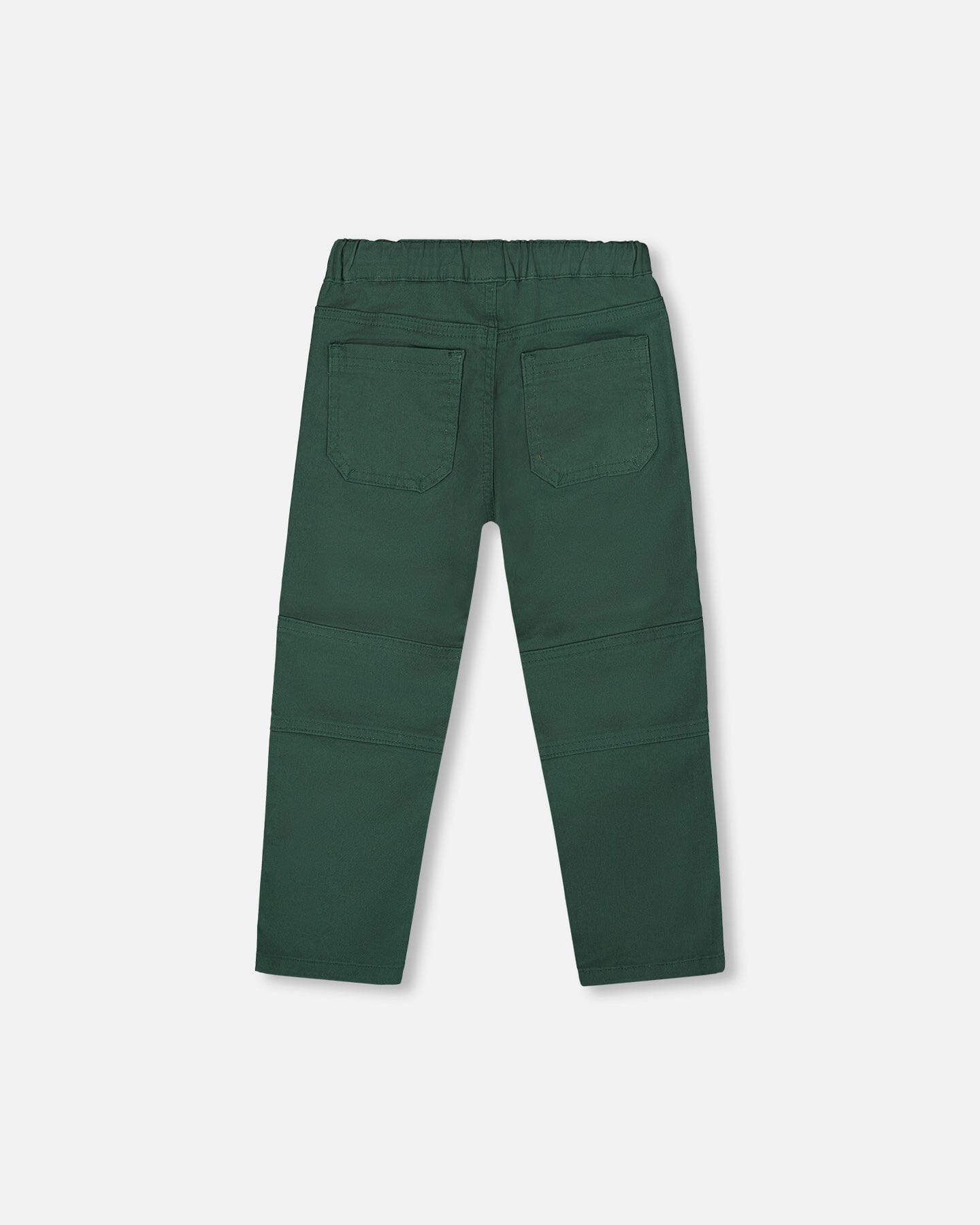 Twill Jogger Pants With Patch Pockets Forest Green