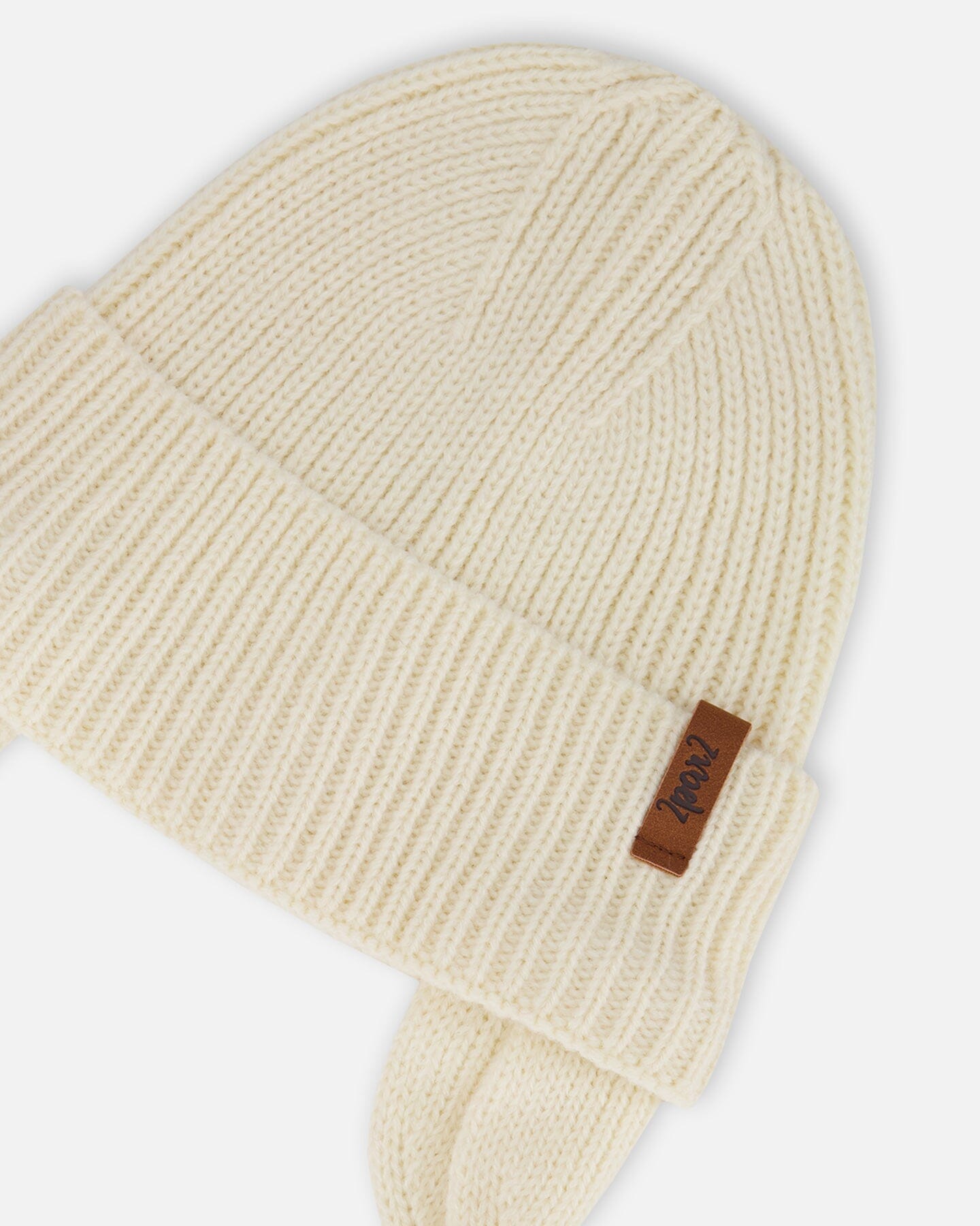 Baby Mid-Season Knit Hat Light Beige