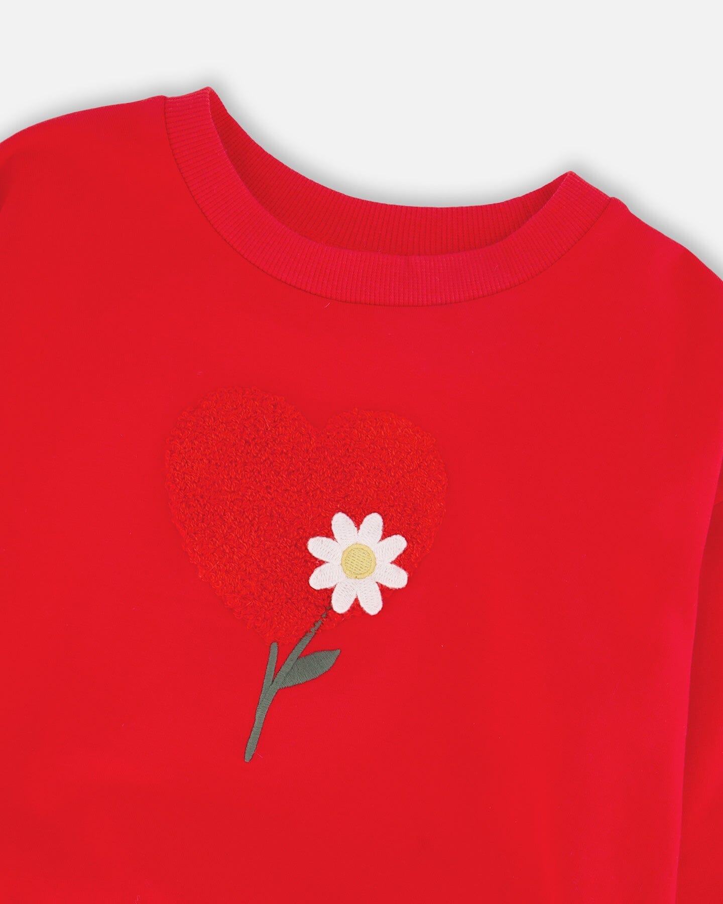 French Terry Sweatshirt Red