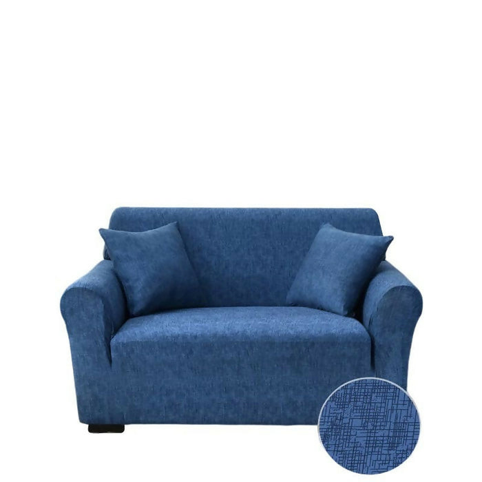Anyhouz Sofa Cover Plain Blue Style and Protection For Living Room
