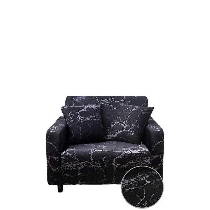 Anyhouz Sofa Cover Marble Black Style and Protection For Living Room