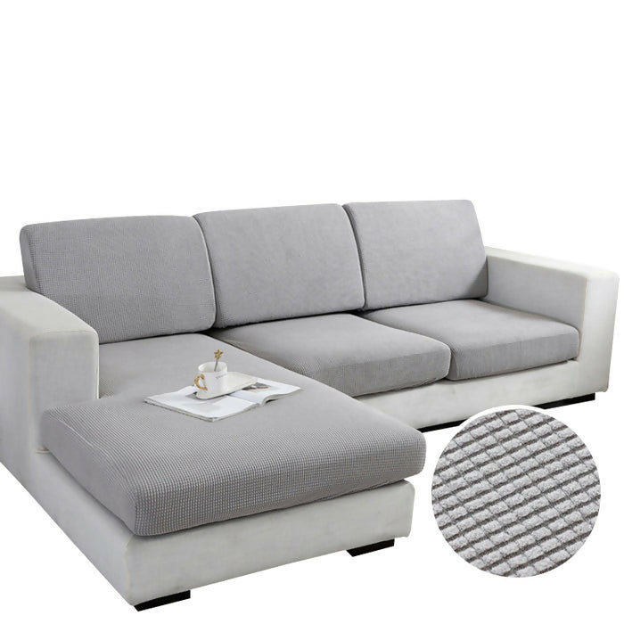 Anyhouz Sofa Cover 1Pc Gray Polyester Thick Stretchable Cushion