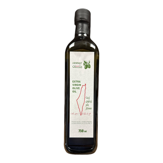 Jannat Extra Virgin Olive Oil – 750ml (Product of Palestine) - Authentic from Zaytuna Mart Canada