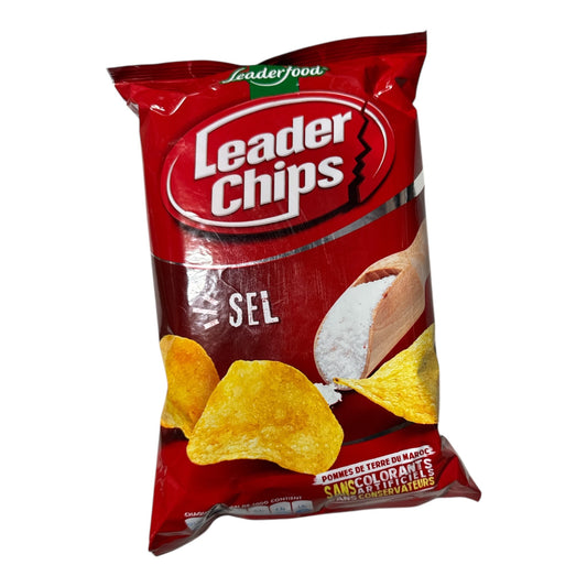 Leader Chips – Salted Potato Chips (Sel) – Product of Morocco