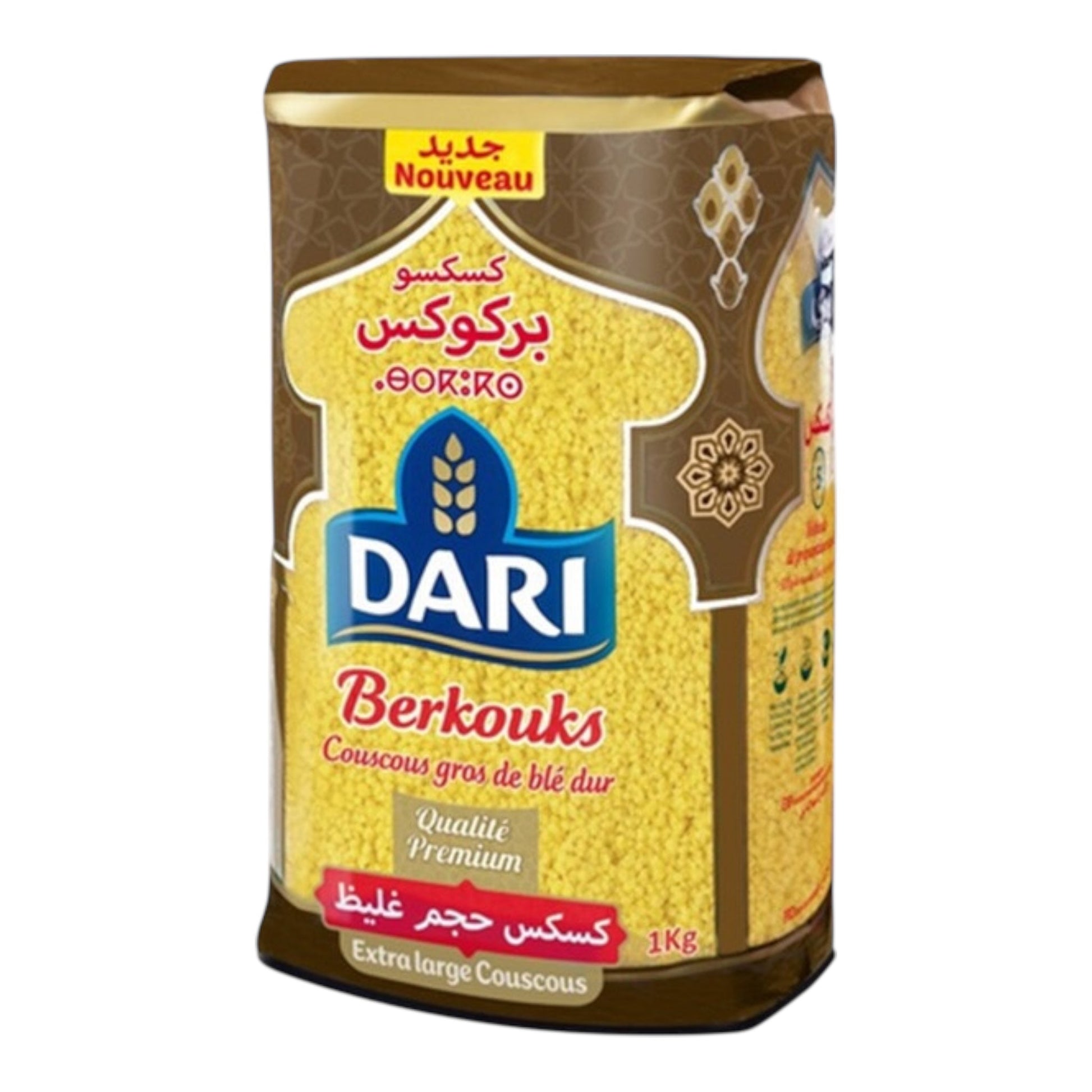DARI Berkooks - Extra Large Couscous 1kg - Authentic from Zaytuna Mart Canada