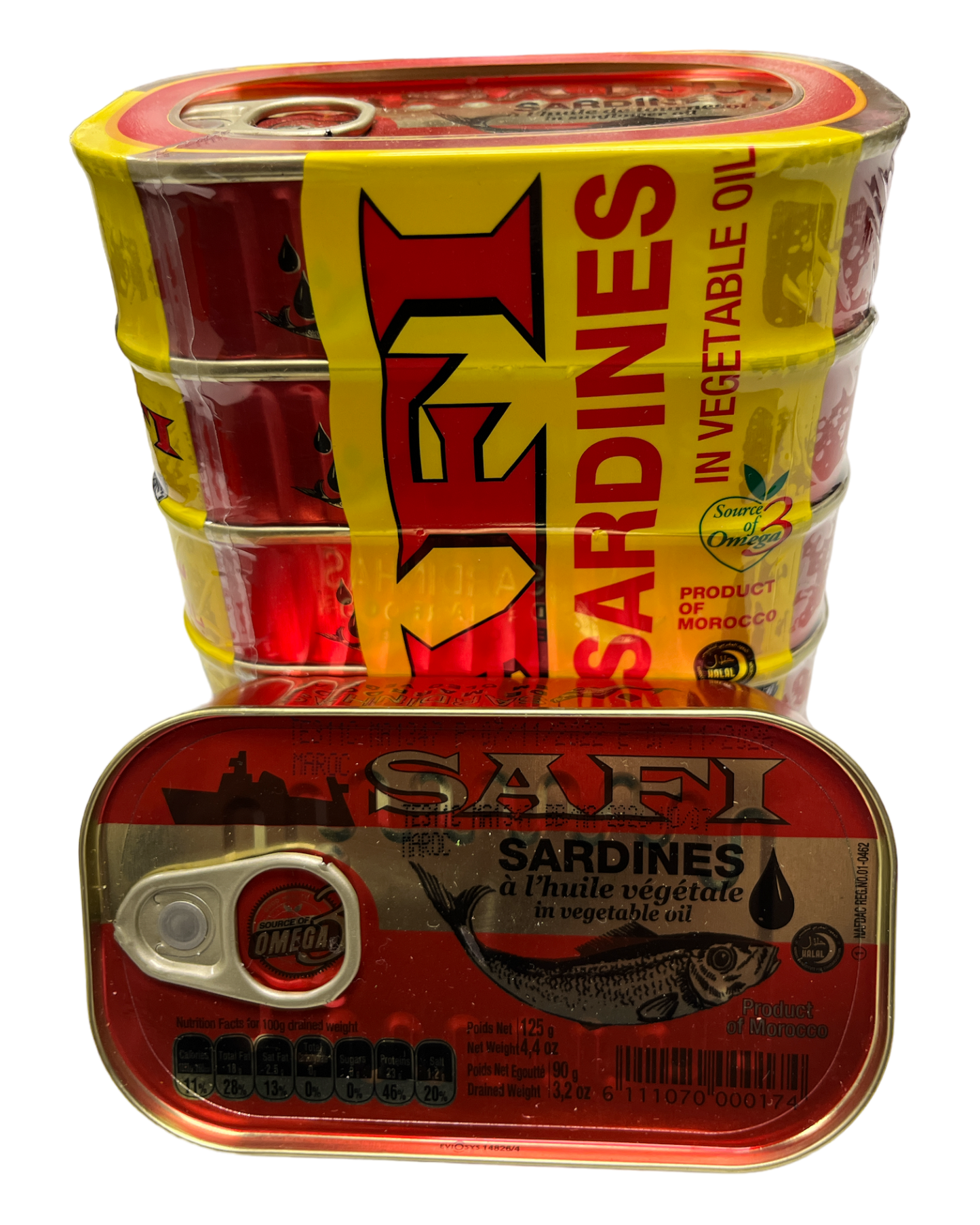 Safi Sardines in vegetable oil 5x125g FOODS ZaytunaMart.ca