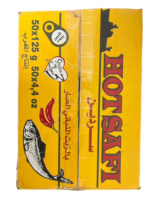 Safi Sardines in spicy vegetable oil 50x125g Sardines ZaytunaMart.ca