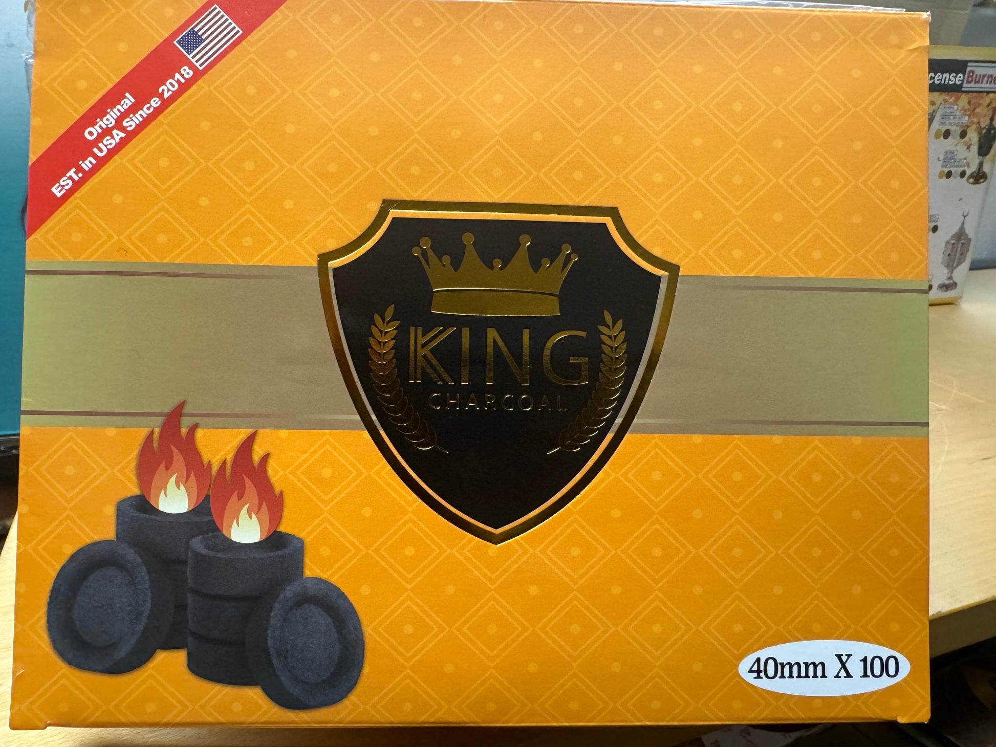 King Charcoal fast burning carbon for Incense Burn 10 tablets ZaytunaMart.ca