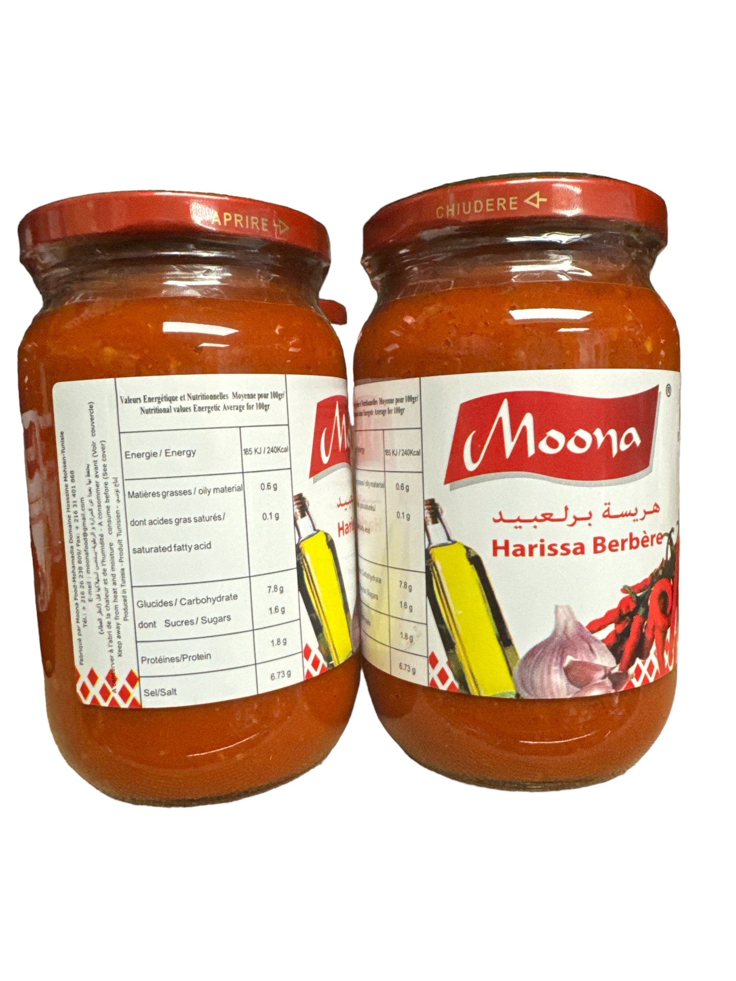 MOONA Tunisian Harissa Berbere 350g FOODS MOONA