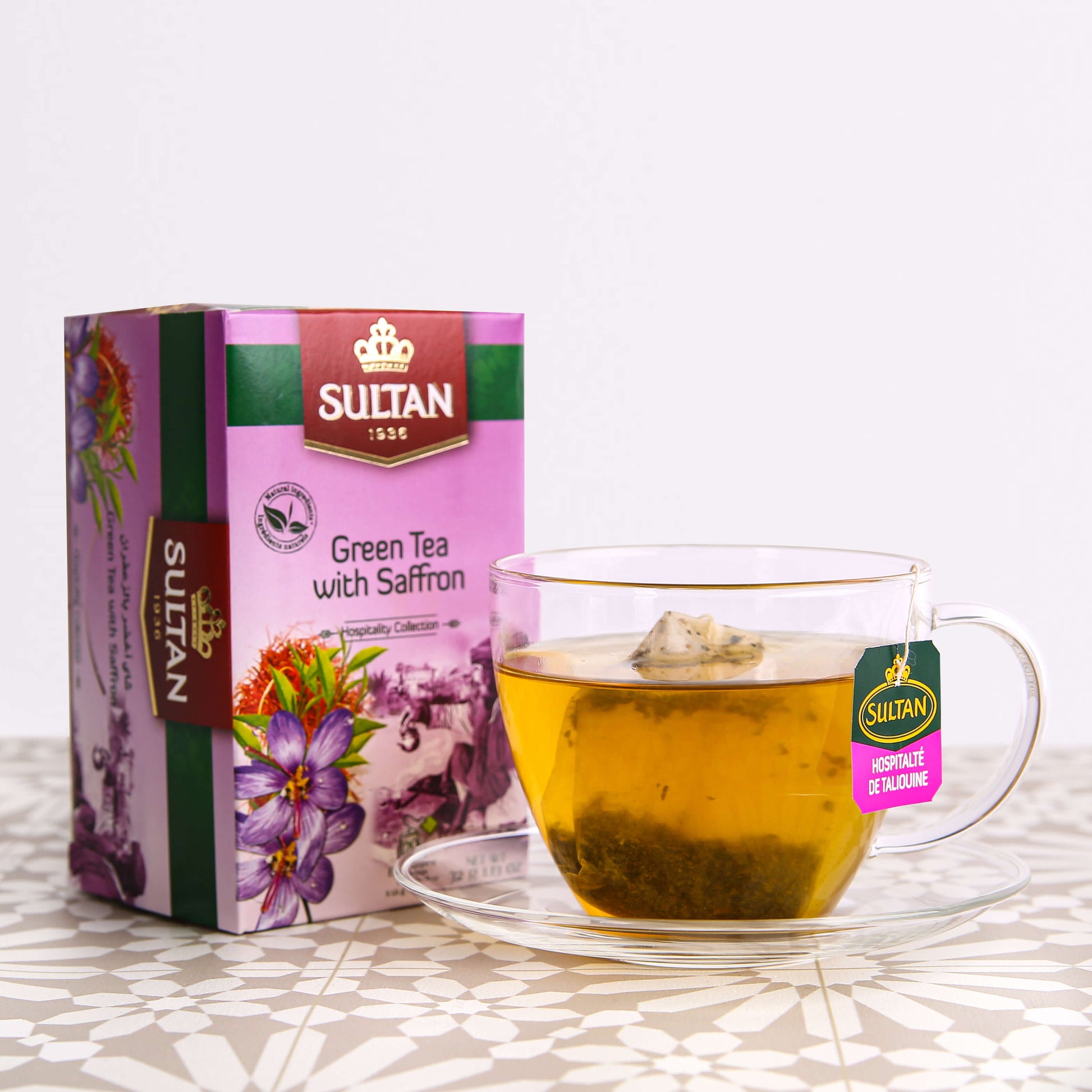 SULTAN Tisane Green tea with Saffron 20x bag FOODS ZaytunaMart.ca