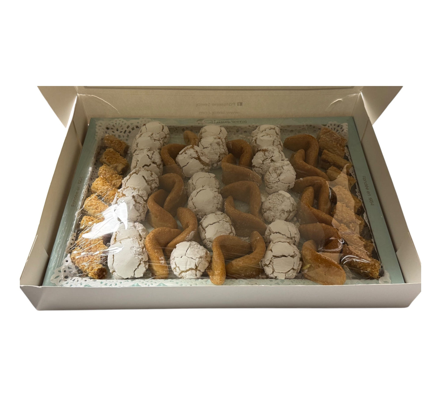 Maison Serraj Moroccan Gateaux Almond Mixed Plateau Traditional 1.2kg Cookies ZaytunaMart.ca